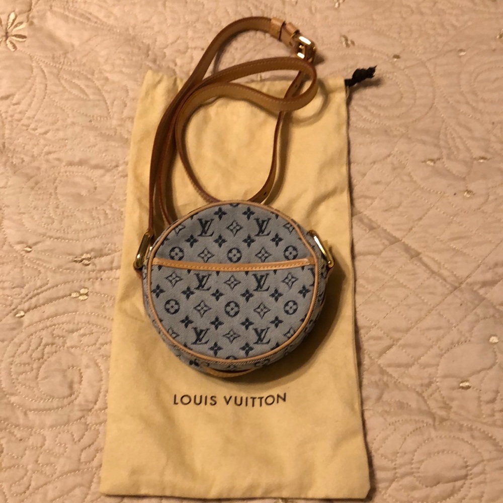 Louis Vuitton mini lin blue crossbody bag